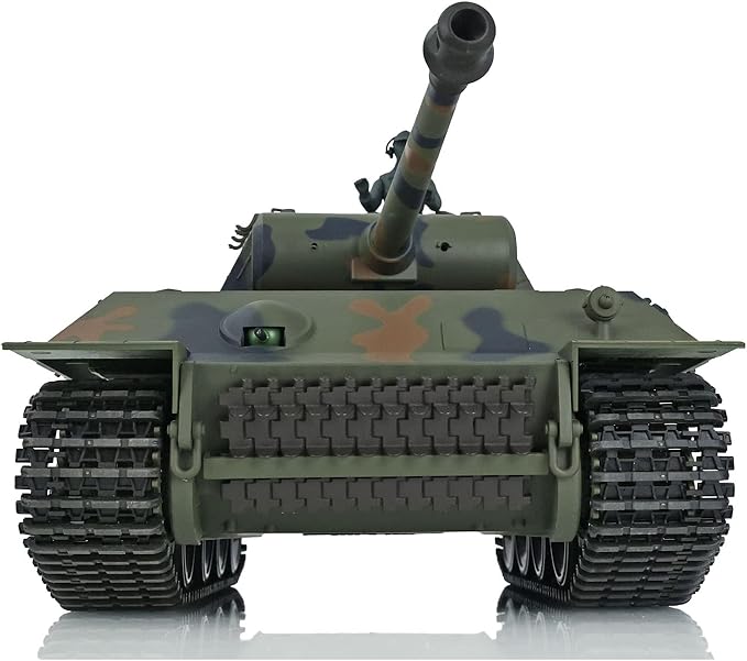 US in Stock 2.4Ghz Heng Long 1/16 7.0 Plastic Ver German Panther V RTR RC Tank 3819 340° Rotating Turret Infrared Combat Idle Smoking Lifting Barrel Light Sound Airsoft Shoot