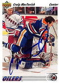 Sports Memorabilia Autograph Warehouse 224153 Craig Mactavish Autographed Hockey Card - Edmonton Oilers FT 1992 Upper Deck - No. 284