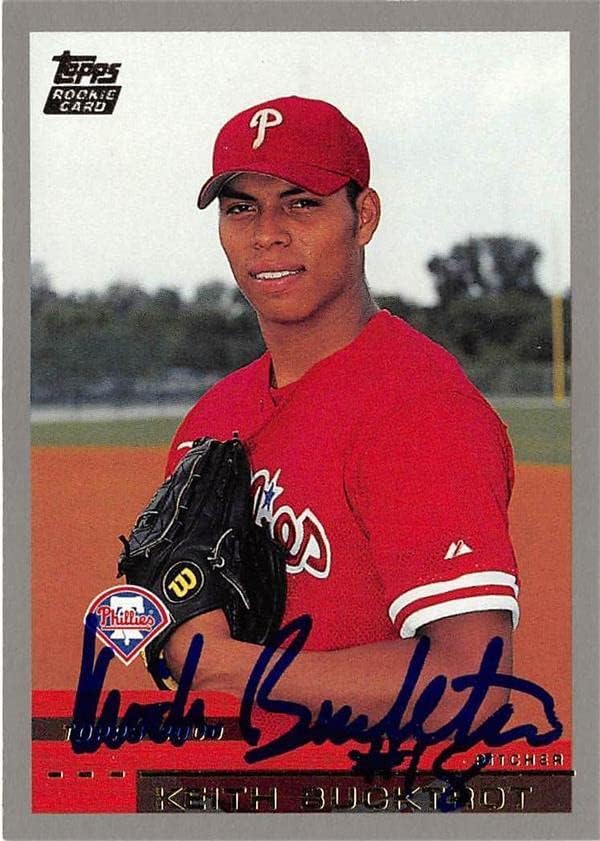 Sports Memorabilia Autograph Warehouse 244556 Keith Bucktrot Autographed Baseball Card - Philadelphia Phillies FT 2000 Topps Rookie - No. T87