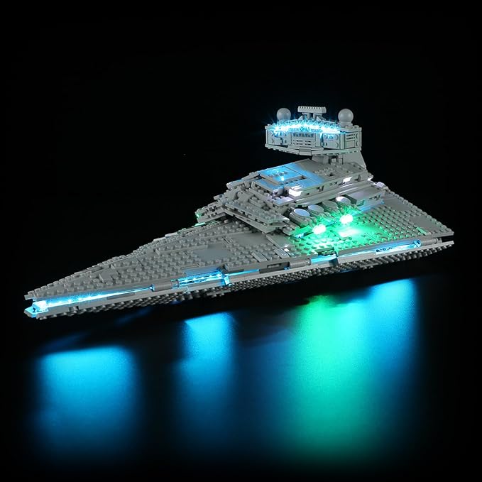 BRIKSMAX Light Kit for Imperial Star Destroyer - LED Lighting Compatible With Star Wars 75394 Building Set - Lego Set Not Included