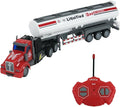 Remote Control Semi Truck Fuel Trailer 14 1:48 Fuel Trailer Truck Toy Equipped with 2 Rechargeable Batteries Gifts Ideas for Boys Age 3-8 Year Old