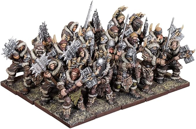 Kings of War 3rd Edition: Northern Alliance: Clansmen Regiment with Two-Handed Weapons