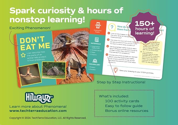 STEM Activity Cards Ages 5+ | 100 Cards for Classroom Activities | Over 150 Hours of Hands-On Science Exploration | Teacher Must-Haves