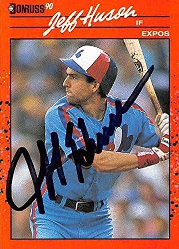 Autograph Warehouse 302214 1990 Donruss Jeff Huson Autographed No.693 Baseball Card - Montreal Expos
