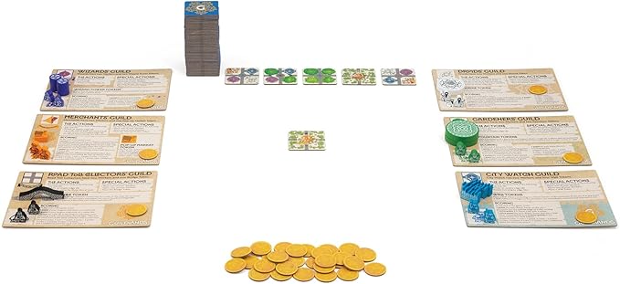 Guildlands - Choose Your Guild Lay Your Tiles Rebuild The City! - for 2 to 6 Players Ages 10 and up