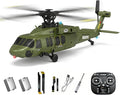 X-MechFun Black Hawk K200 RC Helicopter - 6CH Simulation RC Aircraft with Optical Flow &amp Altitude Hold &amp One-Key Inverted Flight 2.4Ghz Remote Console Helicopter Model for Hobbyists