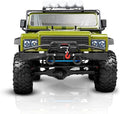 1:8 RC Cars for Adults – 4x4 Remote Control Car Rugged Brushed Motor Electric Off-Road RC Rock Crawler with 2-Speed Transmission Army Green All-Terrain RC Trucks Ready-to-Run RTR Set