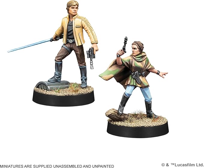 Asmodee Star Wars: Legion Heroes of The Rebellion Character Pack - Tabletop Miniatures Game Strategy Game for Kids and Adults Ages 14+ 2 Players 90 Min Playtime