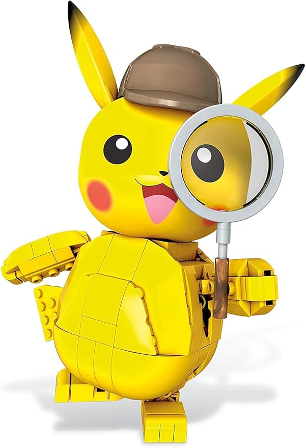Mega Construx Pokemon Detective Pikachu Detective Pikachu Construction Set with Character Figures Building Toys for Kids (271 Pieces)