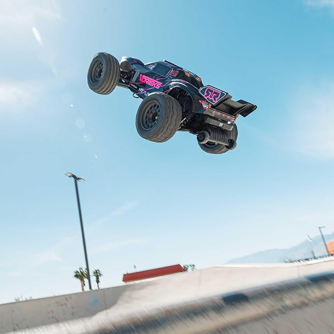ARRMA RC Truck 1/10 VORTEKS 223S DSC 2WD RTR Brushless Stadium Truck Pink (Lipo Battery and Charger Not Included) ARA3505T3