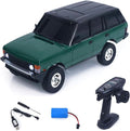 US in Stock 1/18 2.4G RC Rock Crawler Car LDRC Ld18401 4Wd RC Climbing Car Simulation SUV Vehicles Brushed Motor Esc Servo RTR Hobby Grade Model for Birthday Gift(Green)