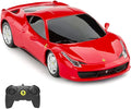 RASTAR Remote Control Car - 1/24 Scale Ferrari 458 Italia Model Toy Car - Red