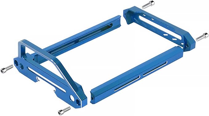 Aluminum Alloy RC Remote Radio Controller Bracket Holder Transmitter Protector Frame for Flysky Noble NB4 Pro NB4 Lite NB4 Protect Support (Blue)