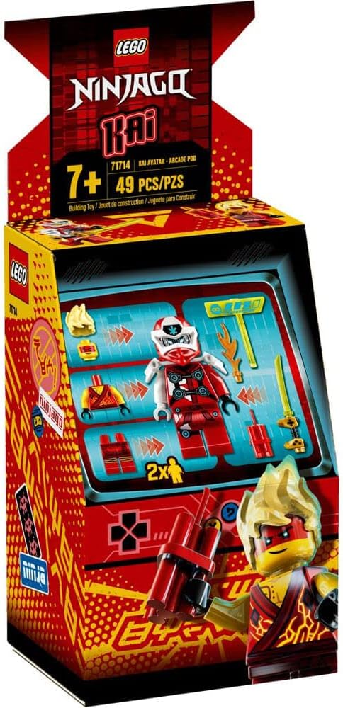 LEGO NINJAGO Kai Avatar - Arcade Pod 71714 Mini Arcade Machine Building Kit New 2020 (49 Pieces)