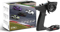 1:76 Turbo Racing Scale RC Sport Car Table Racing Remote Control Mini Model Car Full Proportional RTR Kit Toys (C74-black)