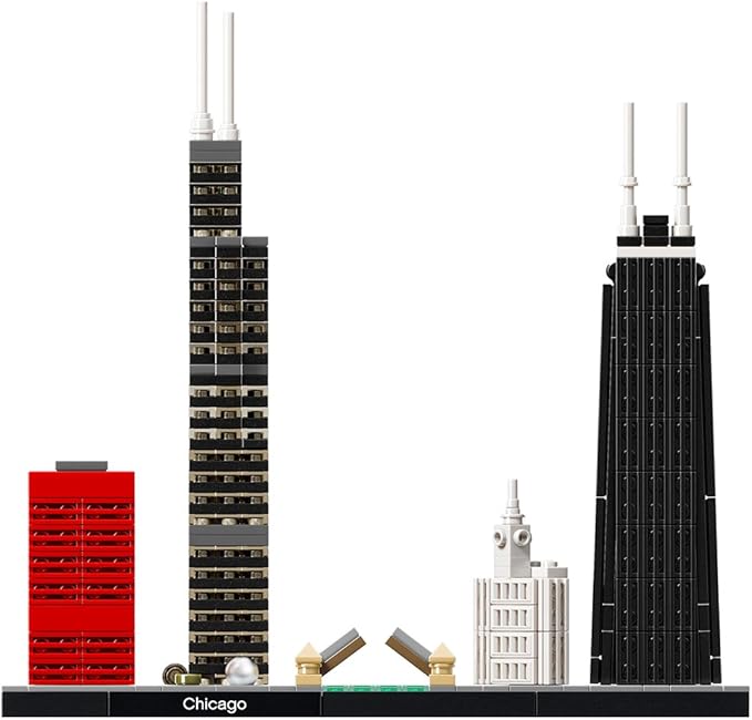 LEGO Architecture Chicago 21033 Skyline Building Blocks Set (444 Pieces)