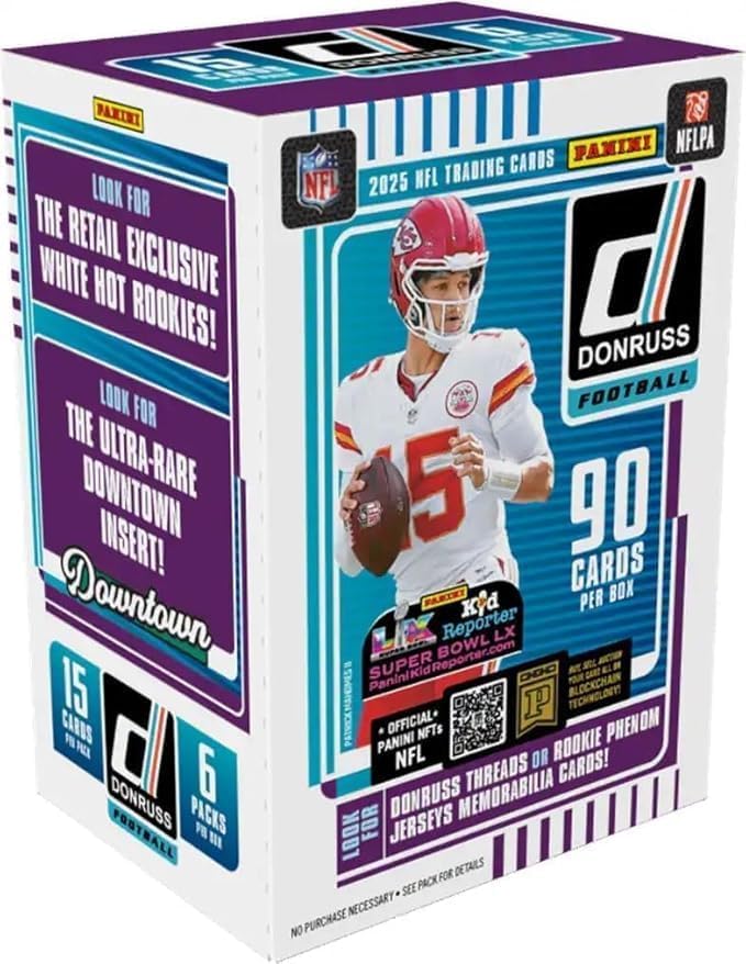 2025 Donruss Football Blaster Box (90 Cards/Box)