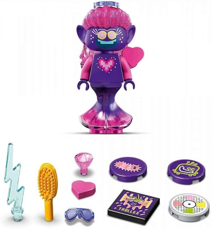 Lego Unisex Lego Trolls World Tour Techno Reef Dance Party 41250 Building Kit Awesome Trolls Playset for Creative Play New 2020 (173 Pieces) Multicolor One Size One Size