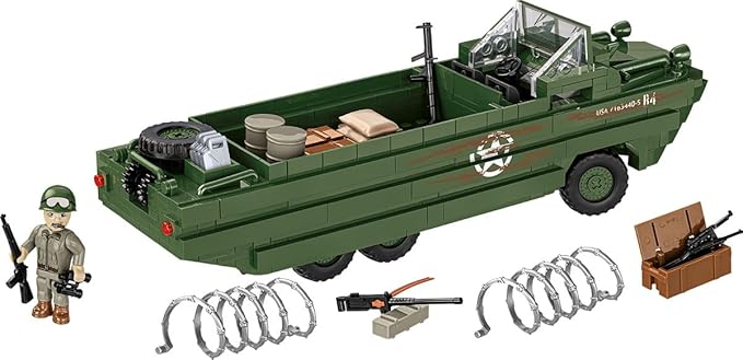 COBI Historical Collection WWII DUKW Amphibia Building Set 508 Pieces