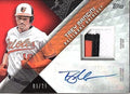 2018 Topps Major League Material Autograph Red Trey Mancini PATCH AUTO 6/25 MLB Baseball Trading Card