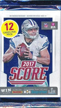 2017 Score Football Factory Sealed Retail Pack with 12 Cards Including (3) ROOKIE Cards &amp (2) INSERT Cards! Look for Rookies &amp Autos of Patrick Mahomes Christian McCaffrey &amp Many More!