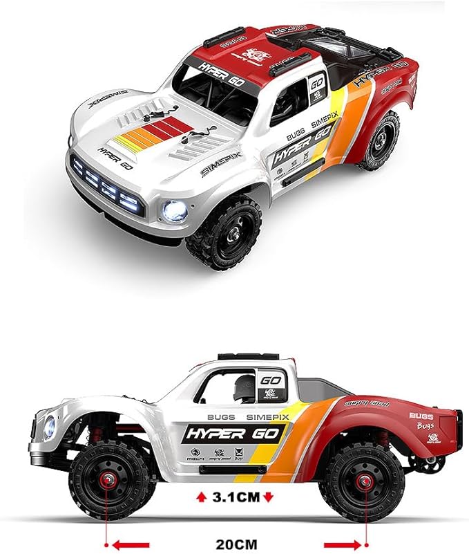 Brushless RC Car MJX Hyper Go 14211 1:14 Scale 70km/h High Speed RC Truck 4WD For Adults 4X4 Off Road RC Truck 2.4Ghz Remote CNC Chassis &amp Oil Shocks Electric Powered Fast Remote Control Car