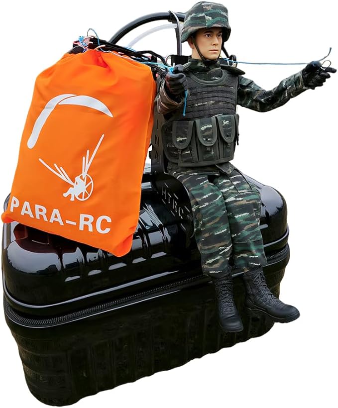 2.4G RC Paraglider with 1.8m Wingspan Nylon Canopy High-Altitude Stunt Flight Paraglider with Foldable Canopy 30 Mins Flight Time Ideal Gift for Outdoor Adventurer (RTF/Random Color)