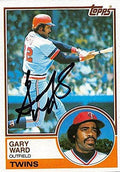 Sports Memorabilia Autograph Warehouse 247536 Gary Ward Autographed Baseball Card - Minnesota Twins 1983 Topps - No. 517