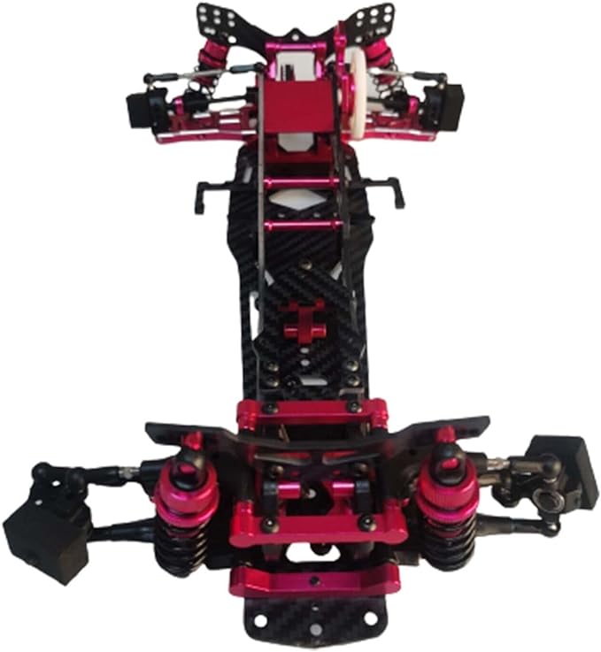 Alloy &amp CF 1/10 Chassis D5 MR V2 Frame Kit RC 2WD Drift Car Rear Drive
