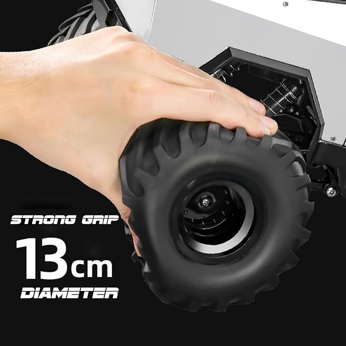 GoolRC 1:8 Scale Large Remote Control Car RC Cars with Metal Shell 2.4GHz 4WD RC Truck with Headlights All Terrain Off Road Monster Truck with 2 Batteries for Adults