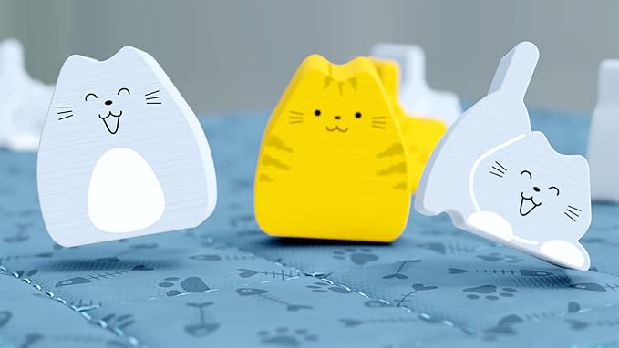 BOOP by Smirk and Dagger | Adorable 2 Player Cat and Kitten Strategy Game with 32 Wooden Pieces | Fast Tactical Puzzle Gameplay for Families Couples Kids and Adults | Ages 10+