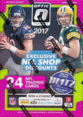 2017 Donruss Optic Football EXCLUSIVE Factory Sealed Retail Box with (6) ROOKIES &amp (6) PARALLELS/INSERTS! Look for Rookies &amp Autographs of Deshaun Watson Alvin Kamara &amp Many More!