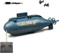 Mini RC Submarine Boat for Kids 6CH Remote Control High-Speed Waterproof Diving Toy for Pools Lakes Bathtubs – Gift for Boys and Girls（Blue）