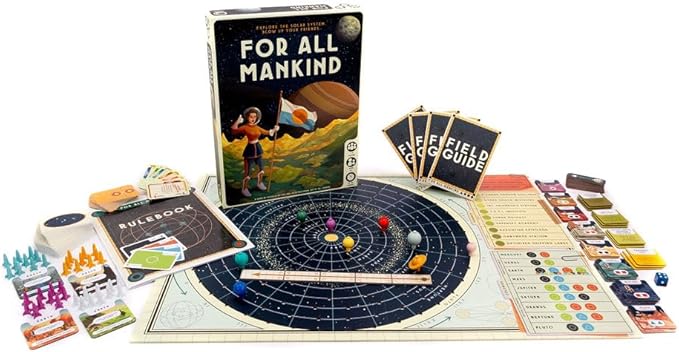 For All Mankind - Board Game -Strategy Game - Space Exploration Game 1-4 Players Ages 14 and up