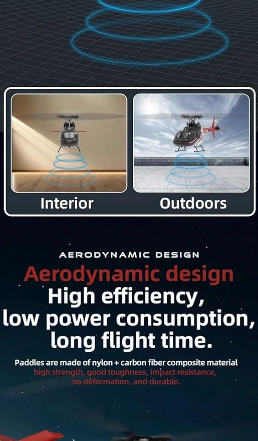 Hanll YUXIANG F08 Bell 206 RC Helicopter for Adults 1/27 2.4G 6CH Brushless Direct-Drive 6G Flybarless RC Helicopter with 6-Axis Gyro Optical Flow Positioning RTF/ 1 Battery