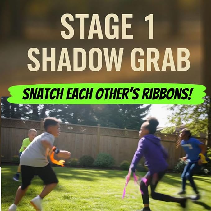 Next Ninja Kids Ribbon Challenge Game Action-Packed Ninja Game with 3 Stage Missions for Family Indoor &amp Outdoor Up to 4 Players