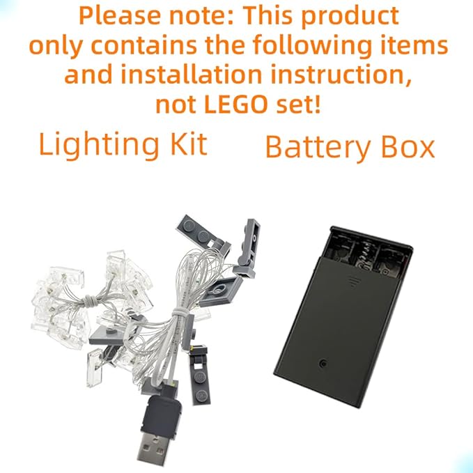 Upgraded Version Light Kit for Architecture London Skyline Collection Compatible with Lego 21034 Landmark Building Bricks Model (Model Set Not Included)