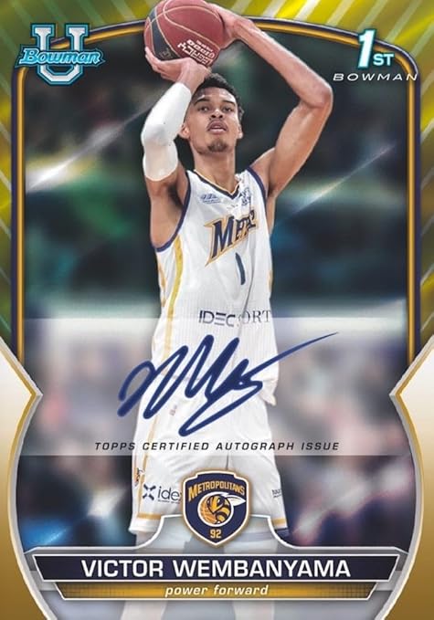 2022 2023 Topps Bowman University Chrome Basketball Series Unopened Factory Sealed Blaster Box with Possible Victor Wembanyama Autographs