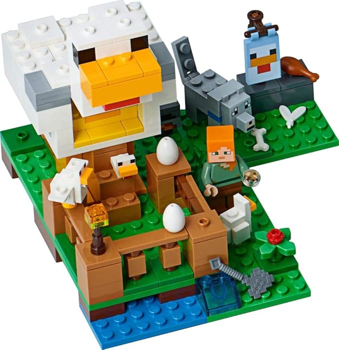 LEGO Minecraft The Chicken Coop 21140 Building Kit  84 months to 168 months(198 Pieces)