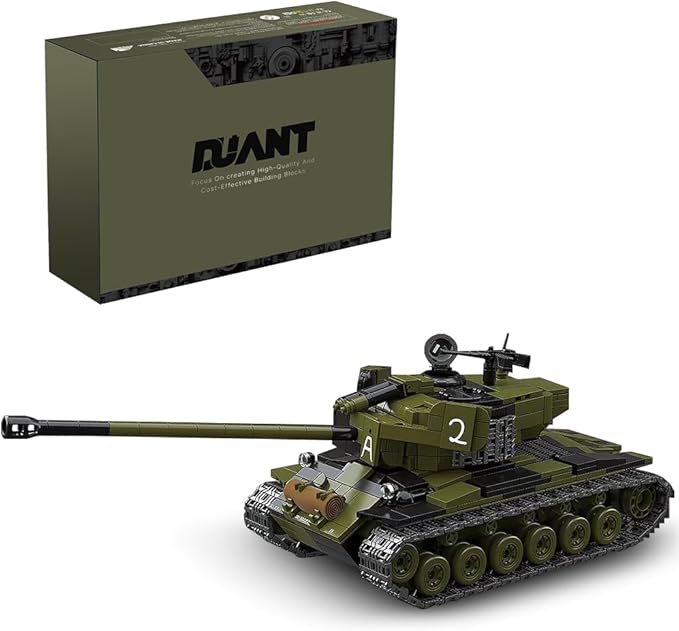 39059 T26E4 Super Pershing Test Vehicle No.1 Building Block Set 1322 Pieces Military 1:28 Scale Tank Model Toys Ideal Gift for Room Decoration or Collection