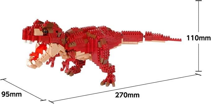 nanoblock - Dinosaurs - Dinosaur Deluxe Edition Tyrannosaurus Rex Advanced Hobby Series Building Kit