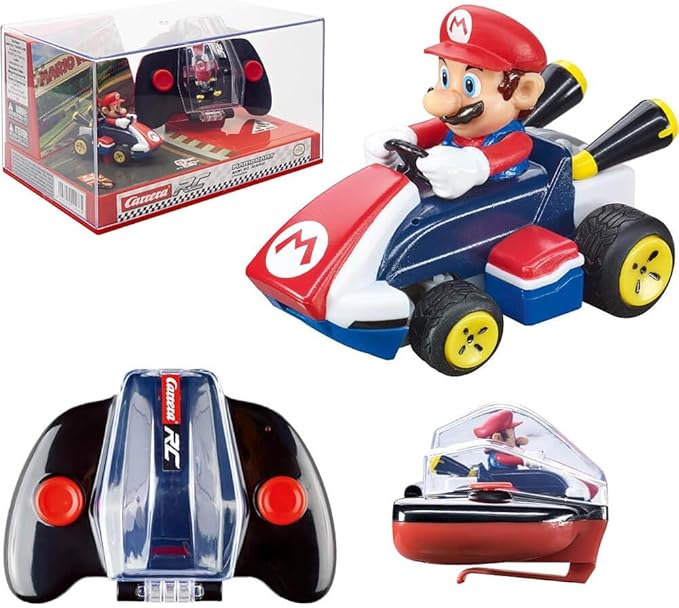 Carrera RC Nintendo Mario Kart 2.4 GHz Mini Collectible Radio Remote Control Toy Car Vehicle - Mario
