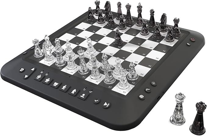 Electronic Chess Set Computer Chess Game Chess Set Board Game Electronic Chess Game for Beginners &amp Improving Chess Players Great Partner for Play and PracticeBuilt-in Battery