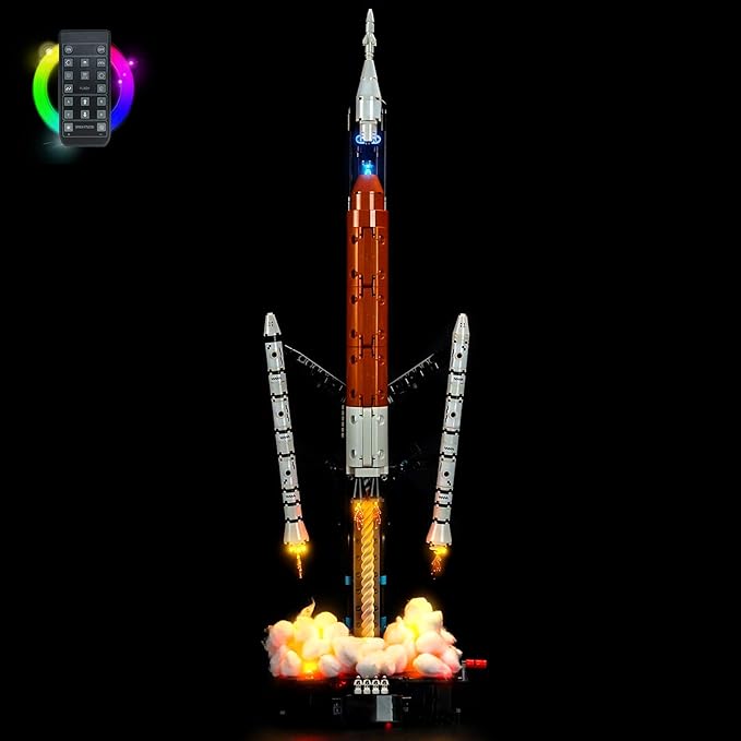 Light kit Compatible with Lego 42221 NASA Artemis Space Launch System Rocket - No Actual Model Only Lights LED Lighting Accessories for Lego NASA Rocket (RC Version)