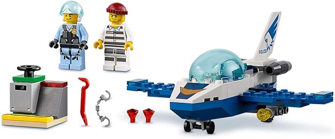 LEGO City Sky Police Jet Patrol 60206 Building Kit (54 Pieces)