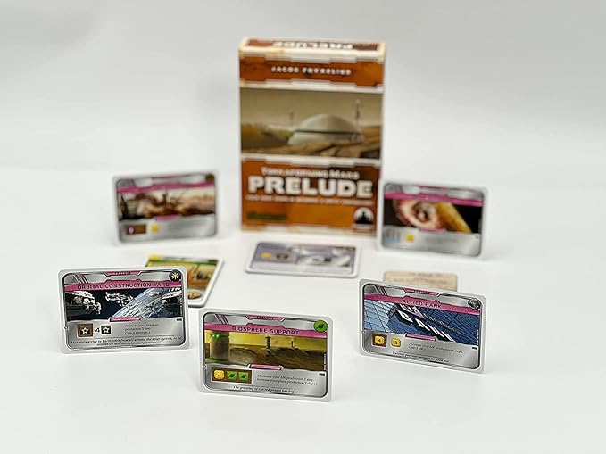 Terraforming Mars: Prelude Expansion by Stronghold Games | Engine-Building Card Module with Accelerated Start | Add Corporations and Projects | 1-5 Players Ages 12+ | Requires Base