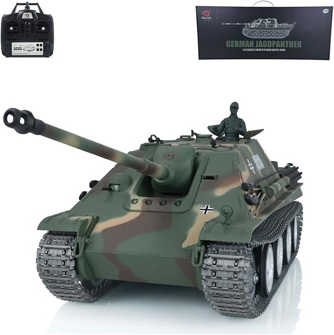 TOUCAN RC HOBBY US in Stock Pro Edition 1/16 Jadpanther RC Tank Tk7.0 Henglong 3869 Metal Tracks Wheels Ir Bb Airsoft Smoke Battery