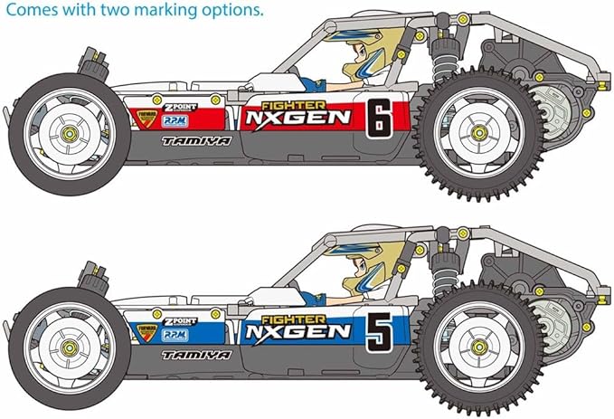 Tamiya 58741 1:10 RC Fighter NXGEN DT-04 Remote Controlled Car RC Vehicle Model Building Kit for Assembly 2WD Crafts RC Model Making