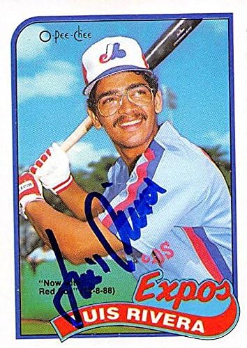 Sports Memorabilia Autograph Warehouse 244856 Luis Rivera Autographed Baseball Card - Montreal Expos FT 1989 O-Pee-Chee - No. 257