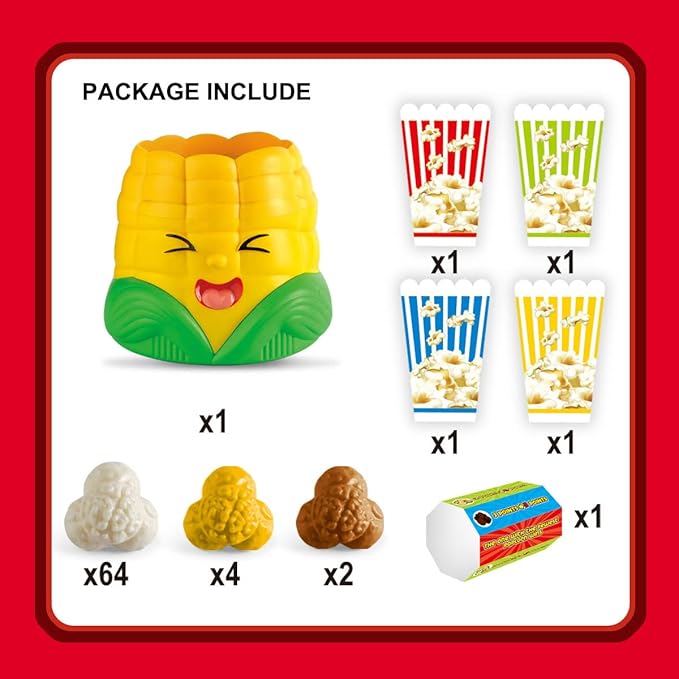 Kids Board Games for Family Night Party Games Who get’s Most Popcorn Board Game for Adults and Kids 8-12 2-4 PlayersEaster's Day Halloween Christmas Party Game